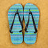 Aztec style Personalised Flipflops in Blue