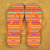 Aztec style Personalised Flipflops in Orange