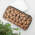 Cork Geometric Zip Wallet