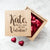 Personalised Be My Valentine Oak Photo Cube