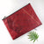 Leaf Leather Clutch Bag - Large 