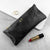 Luxury Slimline Leather Clutch in Black