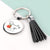 Peachy Life Tassle Keyring