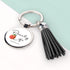 Peachy Life Tassle Keyring