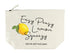 Easy Peasy Lemon Squeezy Wash Bag