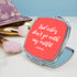 No Bad Vibes Square Compact Mirror