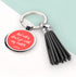 No Bad Vibes Tassle Keyring