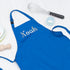 Personalised Children's Blue Waterproof Apron