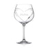 Personalised Celebration Heart Gin Glass with Swarovski Crystals