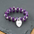 Personalised Amethyst Harmony Bracelet