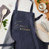 Personalised Blue Denim Kitchen Apron